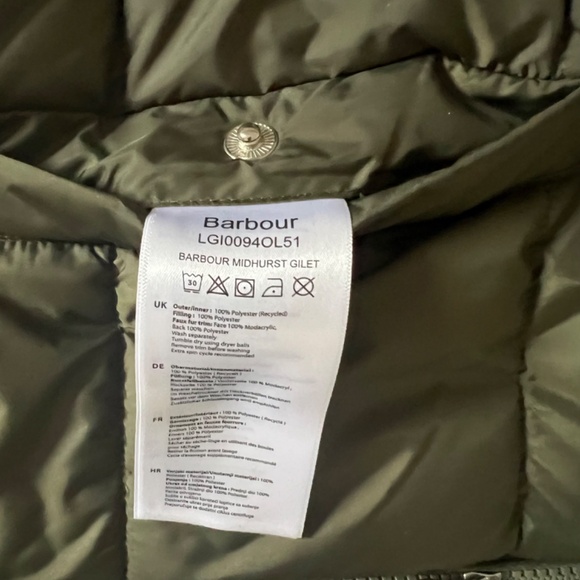 Barbour puffy vest NWOT - Picture 5 of 11